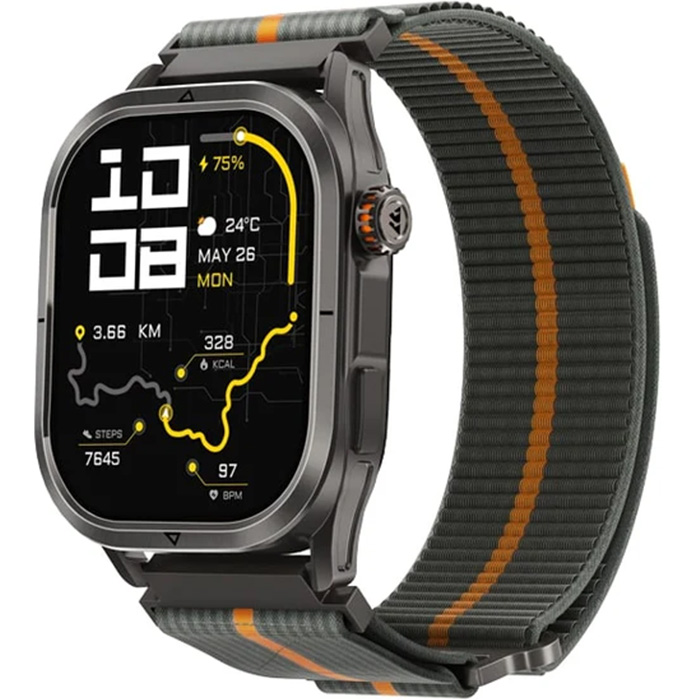 Ремешок KOSPET Woven Nylon Sport Loop Strap Dark Grey 22 mm (SRTAP NULON DARK GREY) Совместимость по модели Kospet Tank M3 Ultra SE