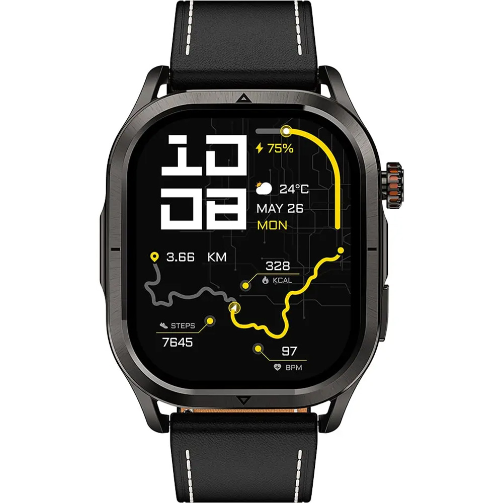 Ремешок KOSPET Archlan Leather 22 mm Black (STRAP ARCHLAN BLACK) Совместимость по модели Kospet Tank T3 Ultra 2 SE