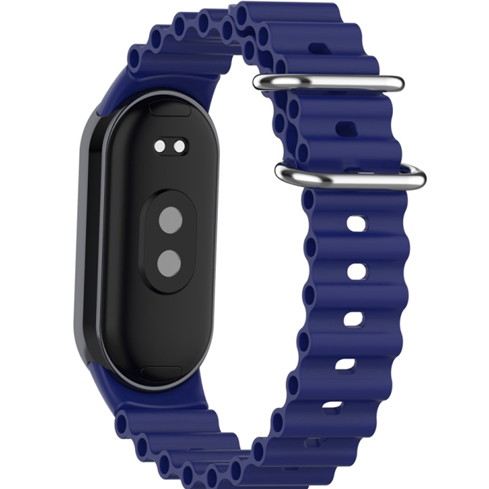 Заказать Ремешок BECOVER Wave Style для Xiaomi Mi Smart Band 8/9/10 Deep Blue (714352)