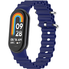 Ремешок BECOVER Wave Style для Xiaomi Mi Smart Band 8/9/10 Deep Blue (714352)