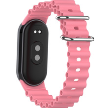 Ремінець BECOVER Wave Style для Xiaomi Mi Smart Band 8/9/10 Dusty Pink (714353)