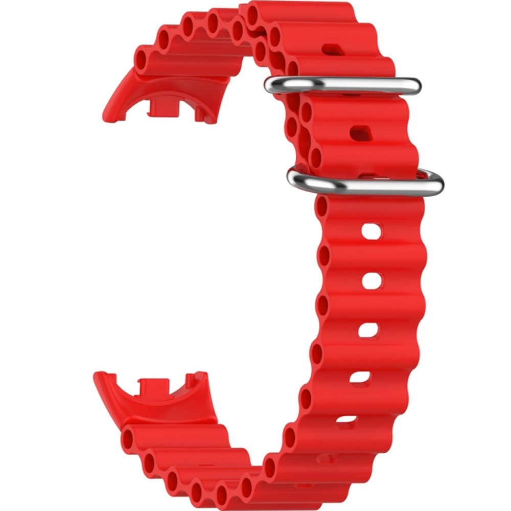 Ремешок BECOVER Wave Style для Xiaomi Mi Smart Band 8/9/10 Red (714359) Совместимость по модели Xiaomi Mi Smart Band 8