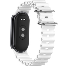 Ремінець BECOVER Wave Style для Xiaomi Mi Smart Band 8/9/10 White (714362)