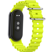 Ремешок BECOVER Wave Style для Xiaomi Mi Smart Band 8/9/10 Yellow (714363)