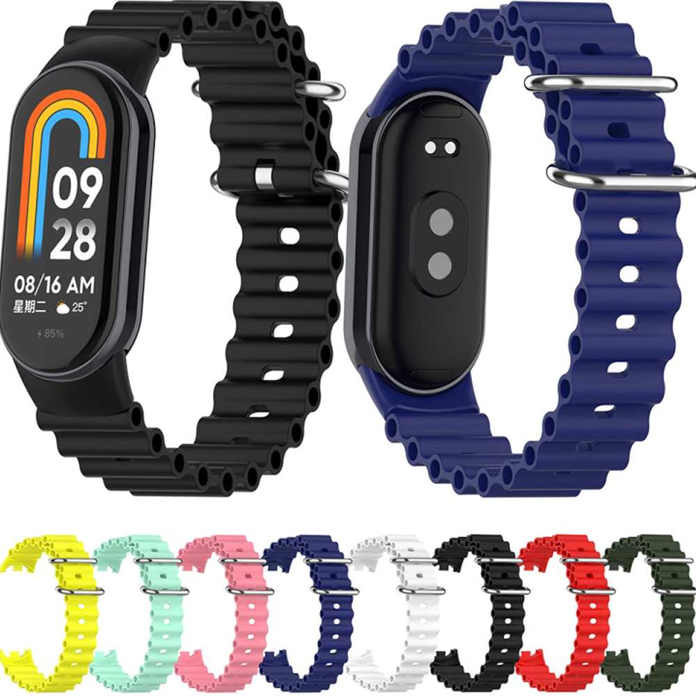 Ремешок BECOVER Wave Style для Xiaomi Mi Smart Band 8/9/10 Yellow (714363) Совместимость по модели Xiaomi Mi Smart Band 10