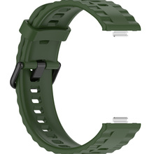 Ремешок BECOVER Ribbed Tape для Huawei Watch Fit 3/Fit 4/Fit 4 Pro Army Green (714110)