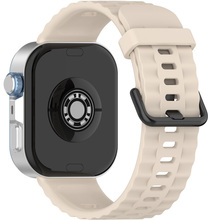 Ремешок BECOVER Ribbed Tape для Huawei Watch Fit 3/Fit 4/Fit 4 Pro Beige (714111)