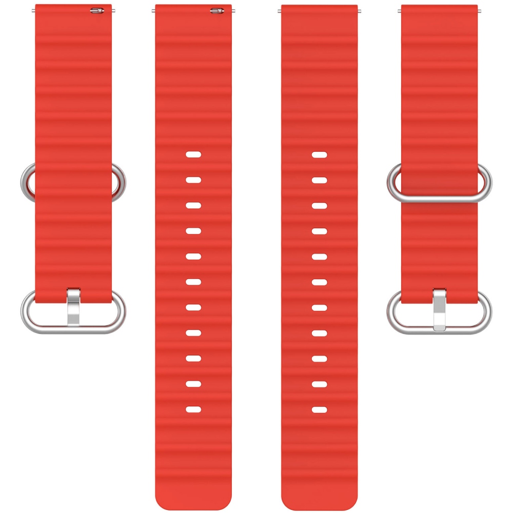 Ремінець BECOVER Wave Style (20mm) для Samsung Galaxy Watch Active/Active 2 (40/44mm)/Gear S2/S2 Classic /Gear Sport Red (714164) Сумісність за моделлю Samsung Galaxy Watch Active