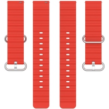 Ремінець BECOVER Wave Style (20mm) для Samsung Galaxy Watch Active/Active 2 (40/44mm)/Gear S2/S2 Classic /Gear Sport Red (714164)