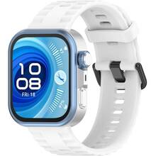 Ремінець BECOVER Ribbed Tape для Huawei Watch Fit 3/Fit 4/Fit 4 Pro White (714115)