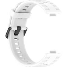 Ремінець BECOVER Ribbed Tape для Huawei Watch Fit 3/Fit 4/Fit 4 Pro White (714115)