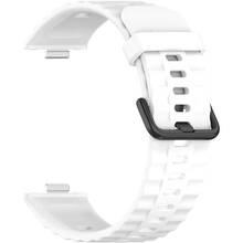 Ремінець BECOVER Ribbed Tape для Huawei Watch Fit 3/Fit 4/Fit 4 Pro White (714115)