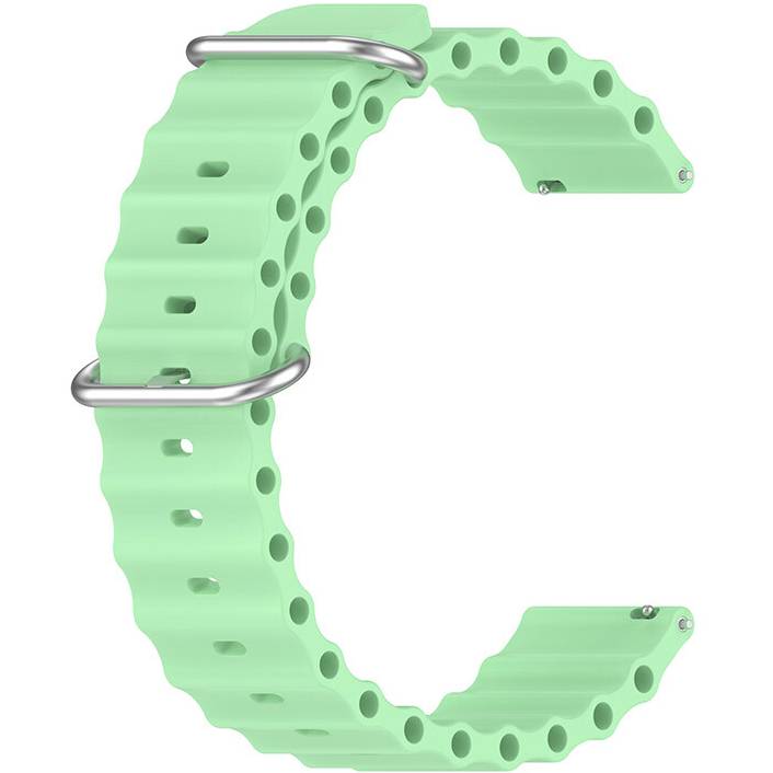 Ремінець BECOVER Wave Style 20mm для Galaxy Watch Active/2/Gear S2/Gear Sport Light Green (714159)
