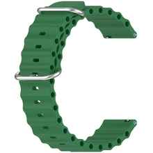 Ремінець BECOVER Wave Style (22mm) для Samsung Galaxy Watch (46mm)/Watch 3 (45mm)/Gear S3 Classic/Gear S3 Frontier Green (714203)