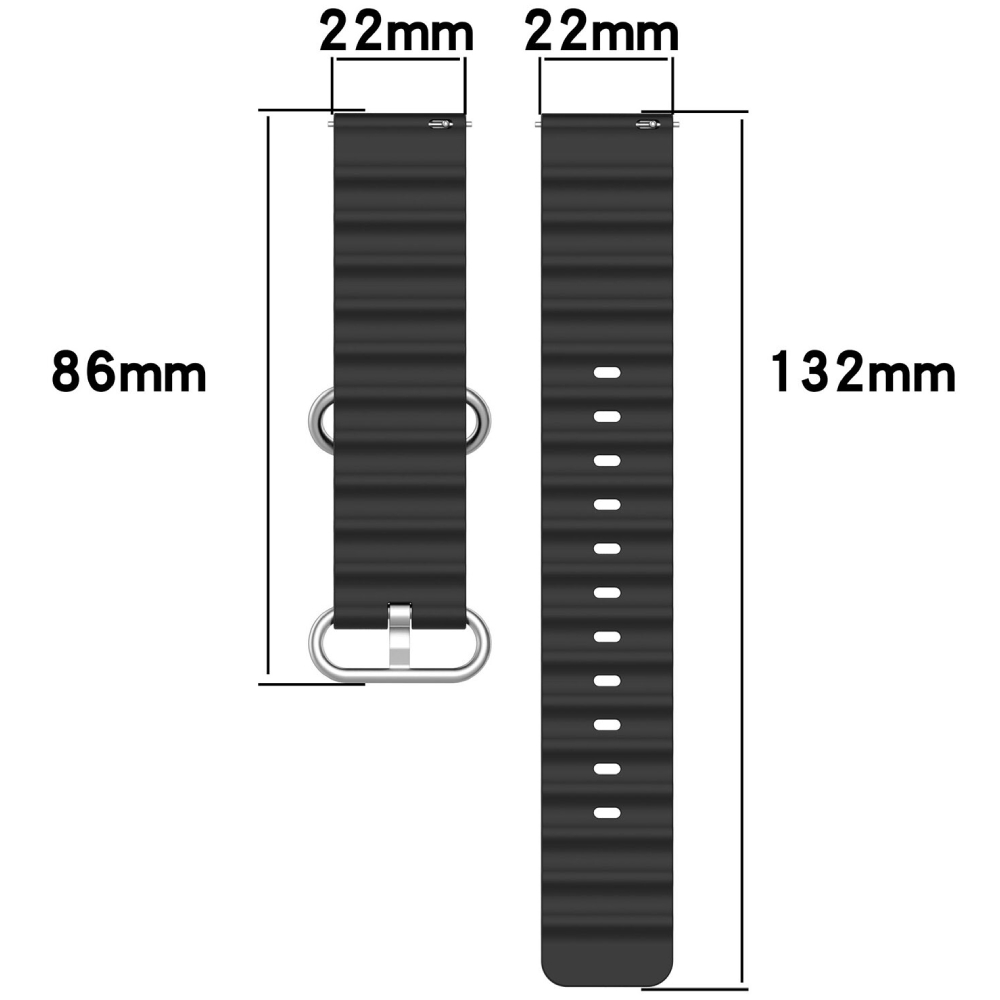 Ремінець BECOVER Wave Style (22mm) для Samsung Galaxy Watch (46mm)/Watch 3 (45mm)/Gear S3 Classic/Gear S3 Frontier Light Purple (714205) Сумісність за моделлю Samsung Galaxy Watch 46mm