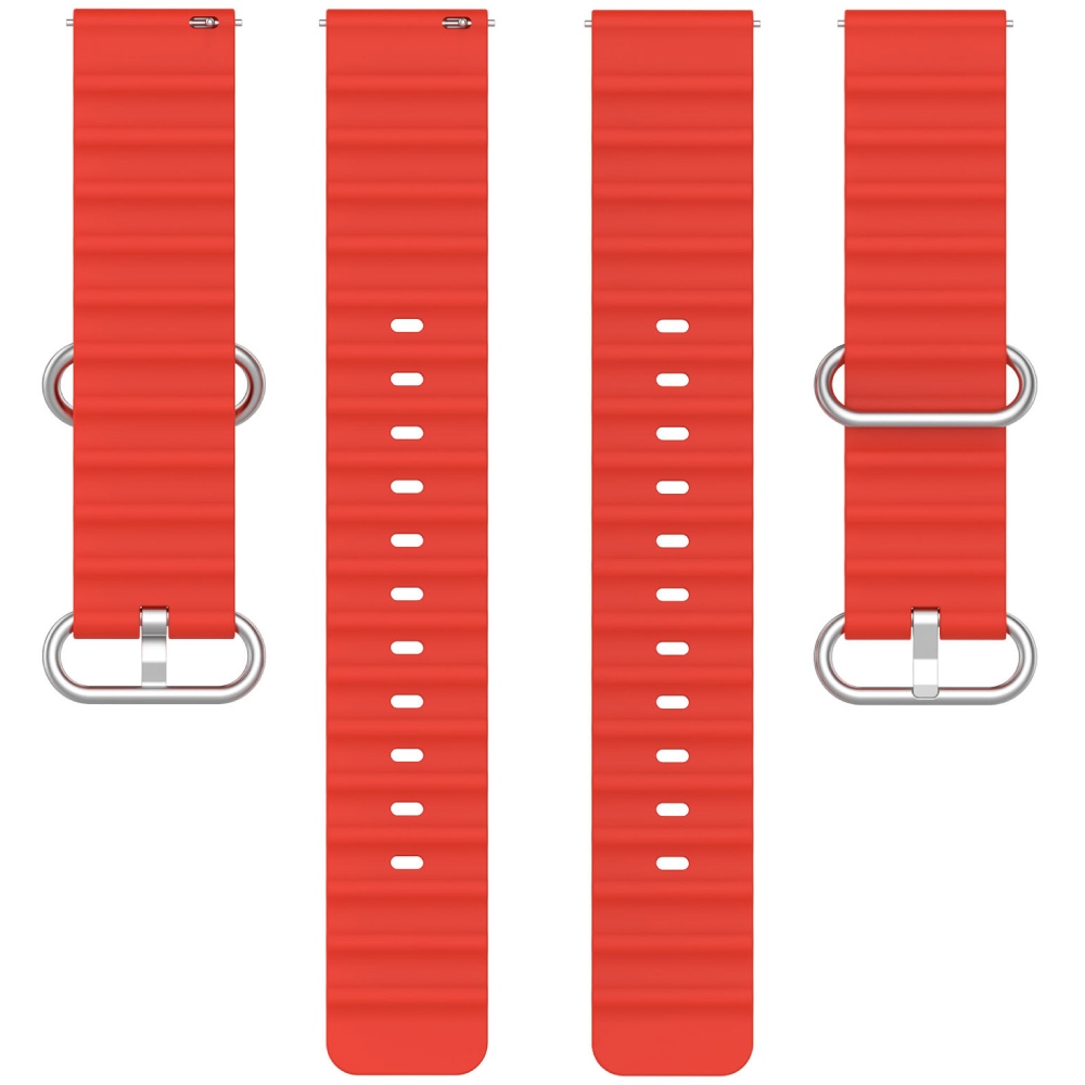Ремінець BECOVER Wave Style (20mm) для Huawei Watch GT 3 (42mm) / GT 2 (42mm) / GT 3 Pro (43mm Ceramic) / Watch 2 (Sport) Red (714194) Сумісність за моделлю Huawei Watch 2 Sport