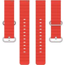 Ремінець BECOVER Wave Style 22 mm для Samsung Galaxy Watch/Watch 3/Gear S3 Frontier Red (714209)