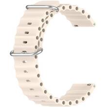 Ремінець BECOVER Wave Style 22 mm для Xiaomi Watch 2 Pro/S4/S3/S1 Pro/S1/S1 Active Beige (714213)