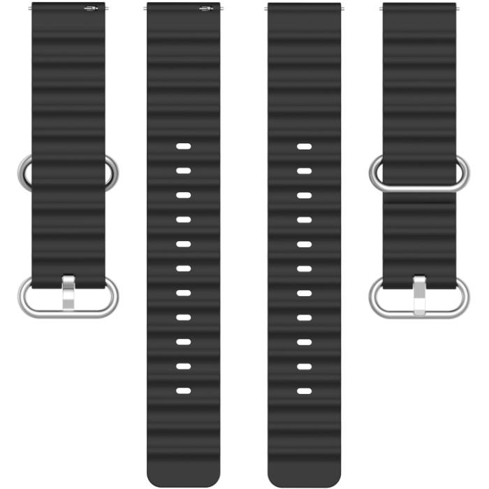 Ремінець BECOVER Wave Style 22 mm для Xiaomi Watch 2 Pro/S4/S3/S1 Pro/S1/S1 Active Black (714214) Сумісність за моделлю XIAOMI Watch S1 Active