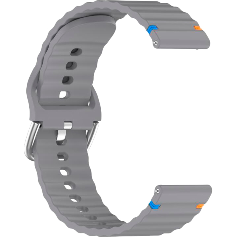 Ремешок BECOVER Ribbed Tape для Huawei Watch GT 3/GT 2/GT 3 Pro/Watch 2 (Sport) Gray (714260)