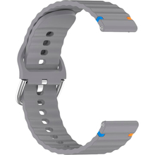 Ремешок BECOVER Ribbed Tape для Huawei Watch GT 3/GT 2/GT 3 Pro/Watch 2 (Sport) Gray (714260)