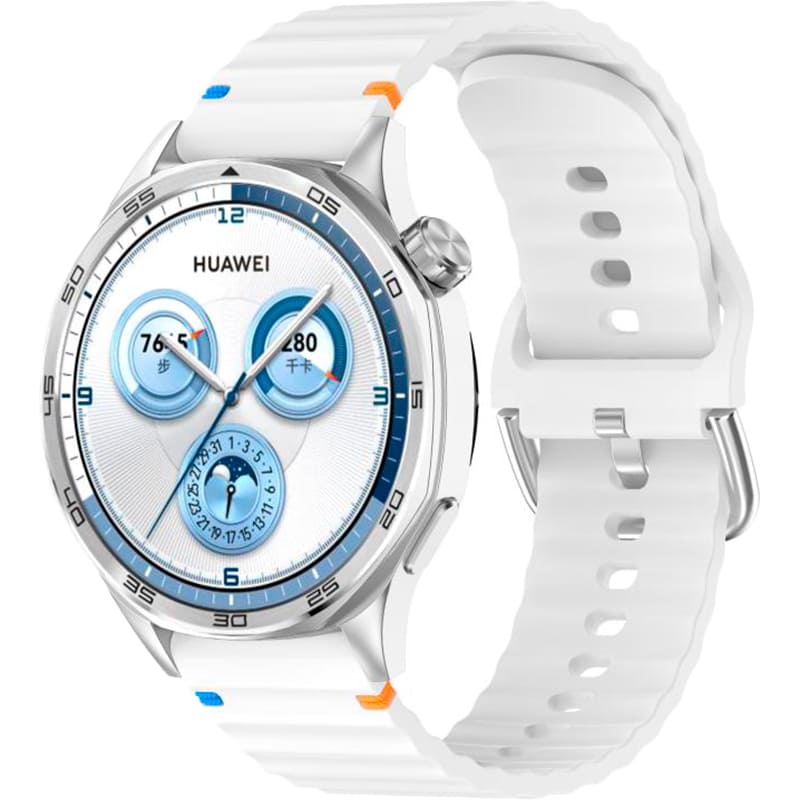 Ремінець BECOVER Ribbed Tape для Huawei Watch GT 3/GT 2/GT 3 Pro/Watch 2 (Sport) White (714263) Сумісність за моделлю Huawei Watch 2 Sport