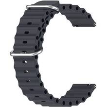 Ремешок BECOVER Wave Style 22mm для Xiaomi Watch 2 Pro/S4/S3/S1 Pro/S1/S1 Active Midnight (714221)
