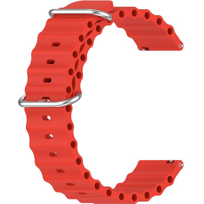 Ремінець BECOVER Wave Style 22mm для Xiaomi Watch 2 Pro/S4/S3/S1 Pro/S1/S1 Active Red (714224)