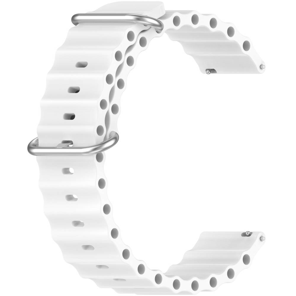 Ремінець BECOVER Wave Style 22mm для Xiaomi Watch 2 Pro/S4/S3/S1 Pro/S1/S1 Active White (714226)