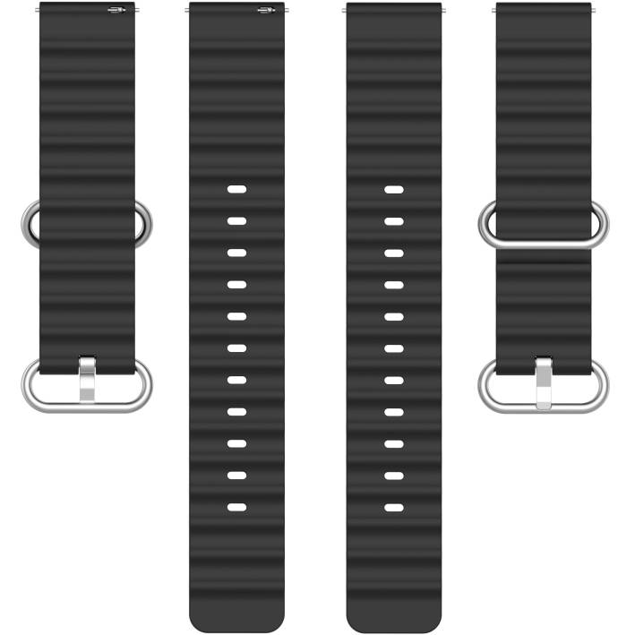 Ремінець BECOVER Wave Style 22mm для Huawei Watch GT 5/GT 3/GT 2 Pro/Watch GS Pro Black (714229) Сумісність за моделлю HUAWEI Watch GT 3