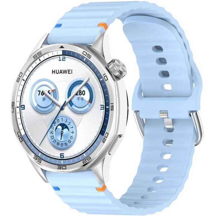 Ремінець BECOVER Ribbed Tape 20mm для Galaxy Watch Active/Gear S2/Classic/Gear Sport Lite Blue (714254)