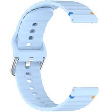 Ремінець BECOVER Ribbed Tape 20mm для Galaxy Watch Active/Gear S2/Classic/Gear Sport Lite Blue (714254)