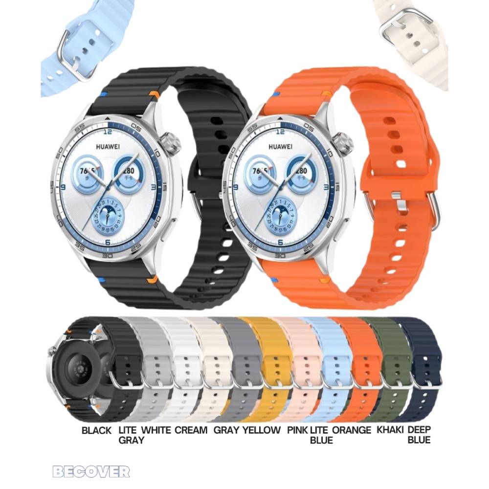 Ремешок BECOVER Ribbed Tape 20mm для Galaxy Watch Active/2/Gear S2/Classic/Gear Sport Orange (714255) Совместимость по модели Samsung Galaxy Watch Active