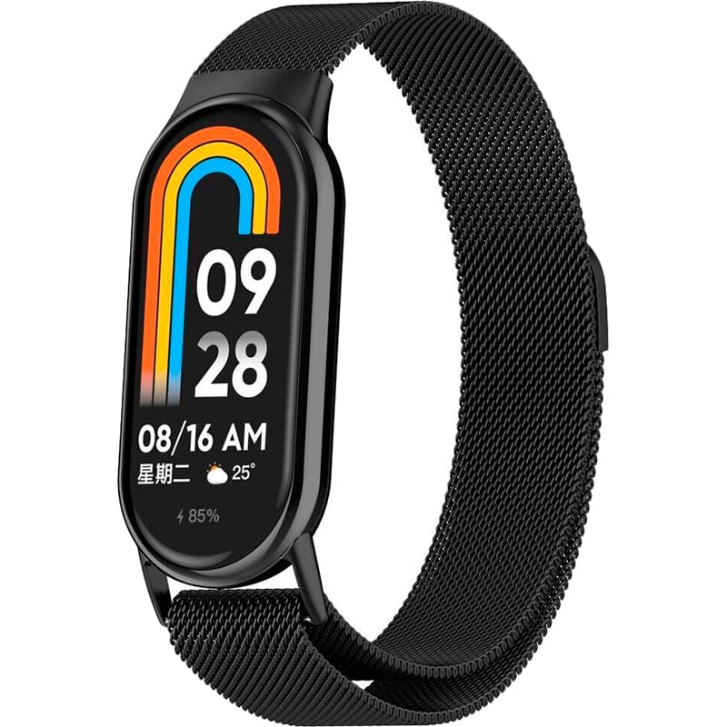 Браслет BECOVER Milanese Style для Xiaomi Mi Smart Band 8/9/10 Black (714601) Совместимость по модели Xiaomi Smart Band 10
