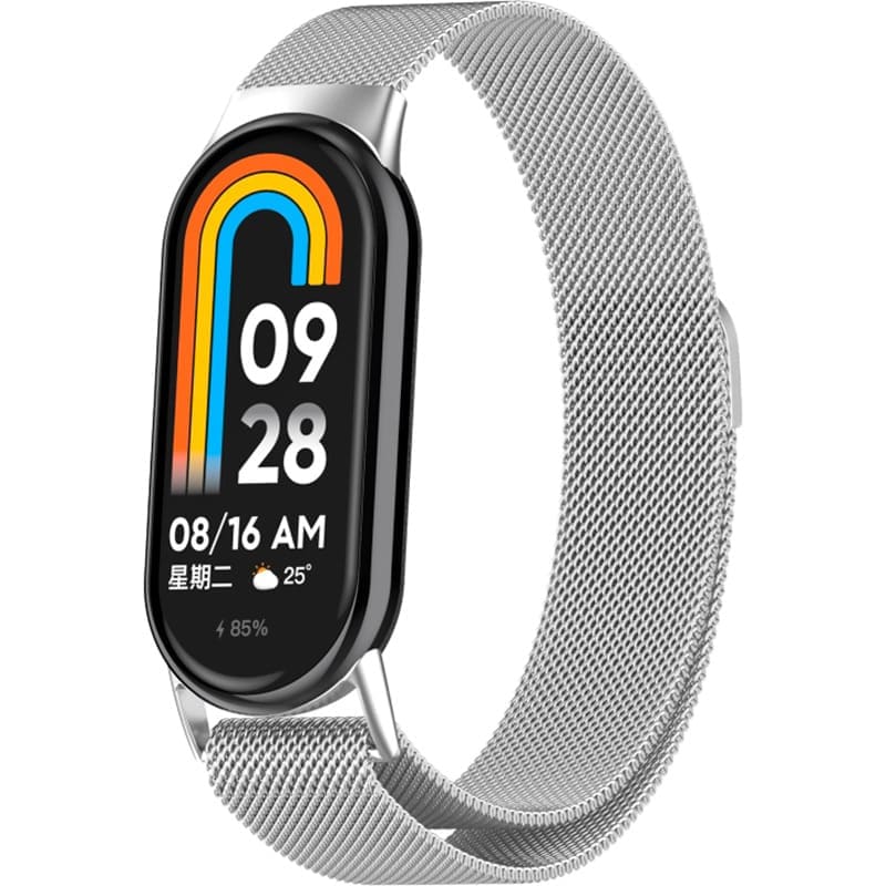 Браслет BECOVER Milanese Style для Xiaomi Mi Smart Band 8/9/10 Silver (714602) Совместимость по модели XIAOMI Smart Band 8