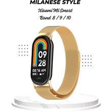 Браслет BECOVER Milanese Style для Xiaomi Mi Smart Band 8/9/10 Gold (714603)