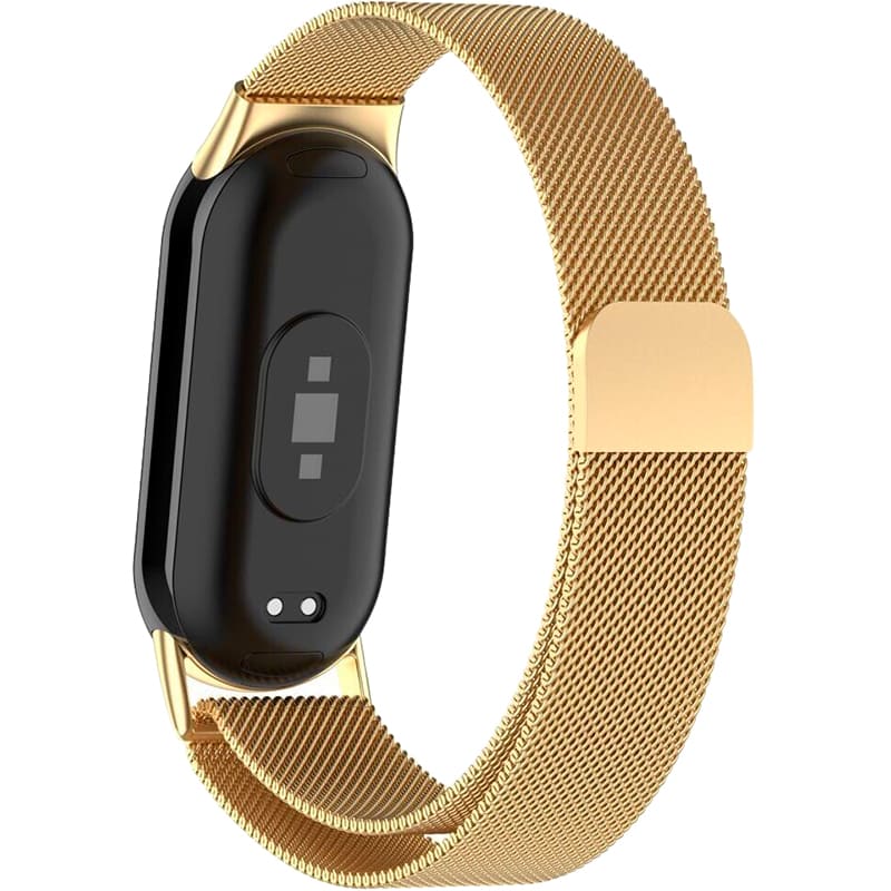 Браслет BECOVER Milanese Style для Xiaomi Mi Smart Band 8/9/10 Gold (714603) Сумісність Xiaomi Smart Band 8, 9, 10