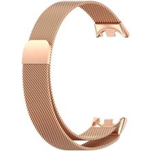 Браслет BECOVER Milanese Style для Xiaomi Mi Smart Band 8/9/10 Rose Gold (714604)