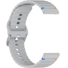 Ремешок BECOVER Ribbed Tape 22mm для Huawei Watch GT 5/GT 4/GT 3/Watch GS Pro Lite Gray (714288)
