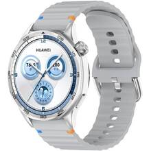 Ремешок BECOVER Ribbed Tape 22mm для Huawei Watch GT 5/GT 4/GT 3/Watch GS Pro Lite Gray (714288)