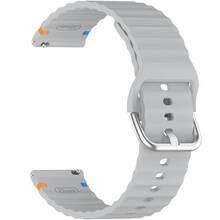 Ремешок BECOVER Ribbed Tape 22mm для Huawei Watch GT 5/GT 4/GT 3/Watch GS Pro Lite Gray (714288)