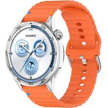 Ремінець BECOVER Ribbed Tape 22mm для Huawei Watch GT 5/GT 4/GT 3/Watch GS Pro Orange (714289)