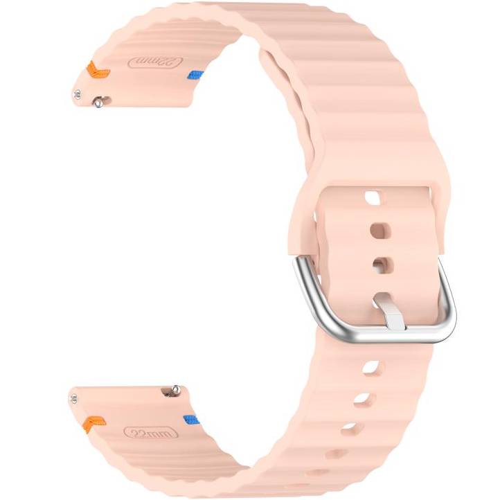 Ремінець BECOVER Ribbed Tape 22mm для Huawei Watch GT 5/GT 4/GT 3/Watch GS Pro Pink (714290)