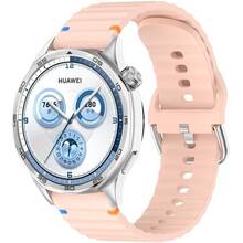 Ремінець BECOVER Ribbed Tape 22mm для Huawei Watch GT 5/GT 4/GT 3/Watch GS Pro Pink (714290)