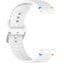 Ремешок BECOVER Ribbed Tape 22mm для Huawei Watch GT 5/GT 4/GT 3/Watch GS Pro White (714291)