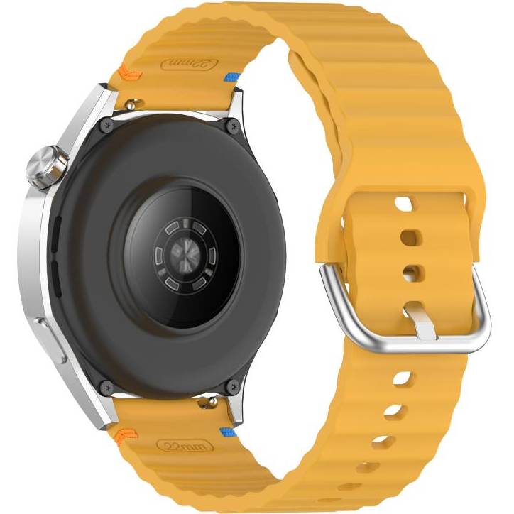 Ремінець BECOVER Ribbed Tape 22mm для Huawei Watch GT 5/GT 4/GT 3/Watch GS Pro Yellow (714292) Сумісність за моделлю HUAWEI Watch GT 4