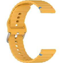 Ремінець BECOVER Ribbed Tape 22mm для Huawei Watch GT 5/GT 4/GT 3/Watch GS Pro Yellow (714292)