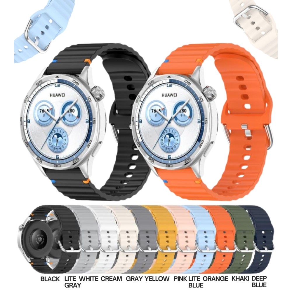 Ремешок BECOVER Ribbed Tape 20mm для Amazfit Bip 3/3 Pro/GTS 3/active/Active 2 White (714270) Совместимость по модели Amazfit GTS 4