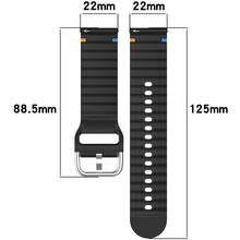 Ремінець BECOVER Ribbed Tape 22mm для Samsung Galaxy Watch/Gear S3 Classic/Frontier Deep Blue (714273)