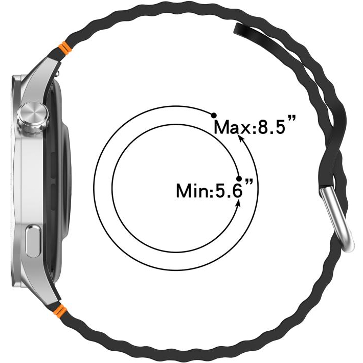 Замовити Ремінець BECOVER Ribbed Tape 22mm для Samsung Galaxy Watch/3/Gear S3 Classic/Gear S3 Frontier Orange (714278)